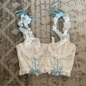 for love and lemons swirl blue bustier small